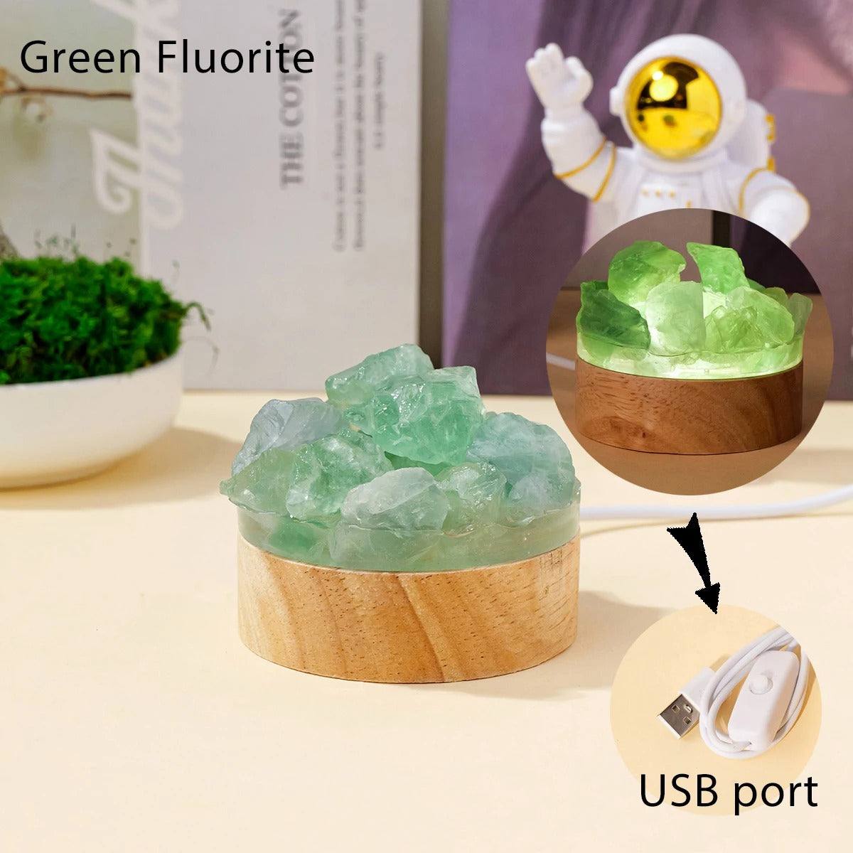 AuraStone Crystal Lamp