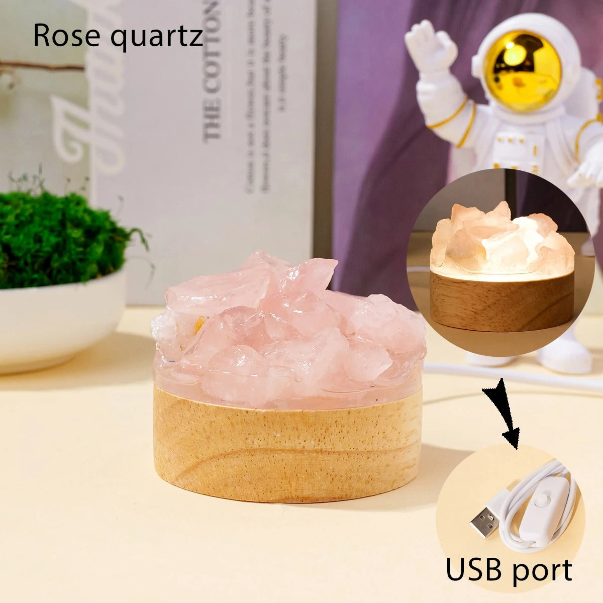AuraStone Crystal Lamp