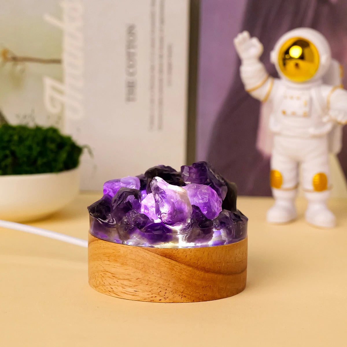 AuraStone Crystal Lamp