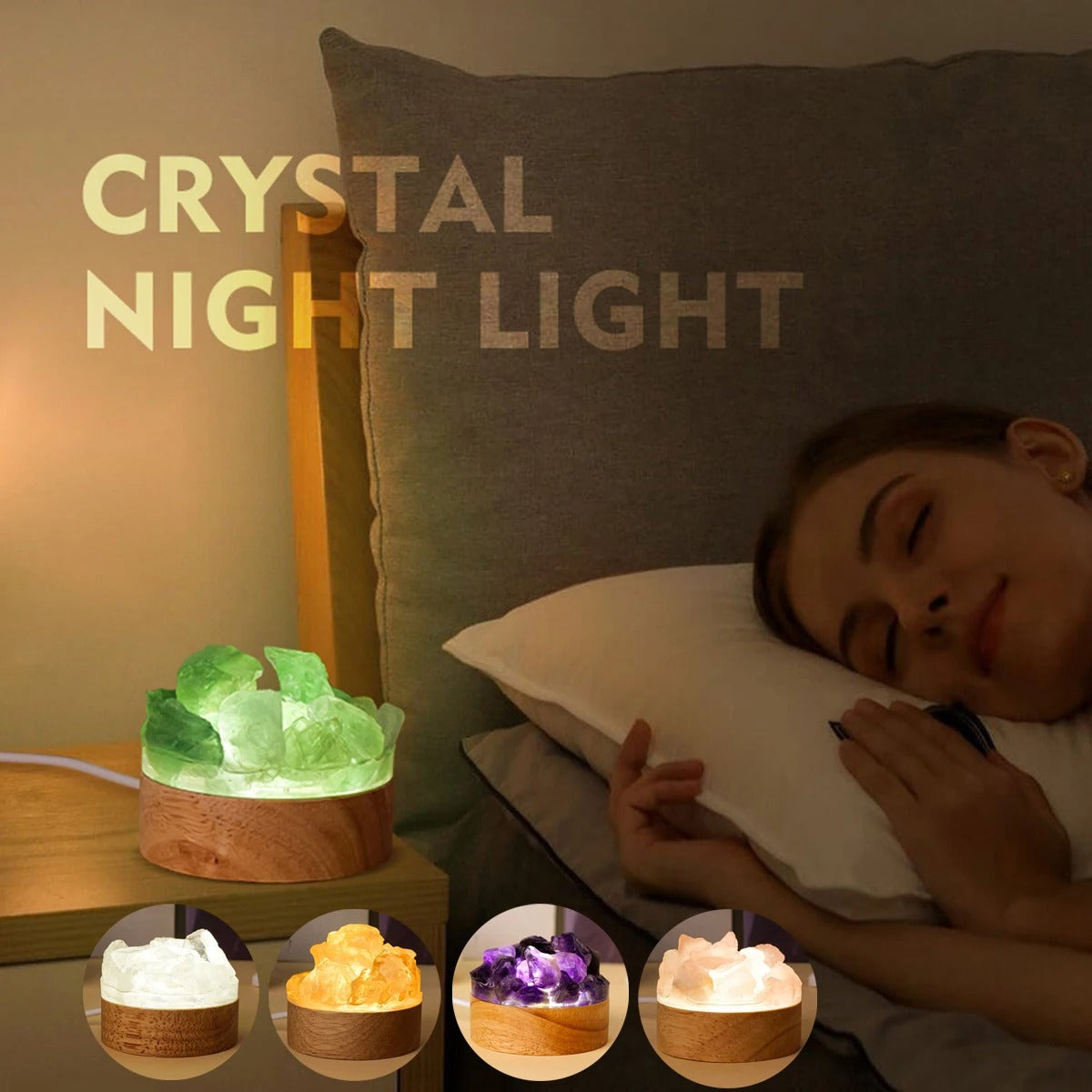 AuraStone Crystal Lamp