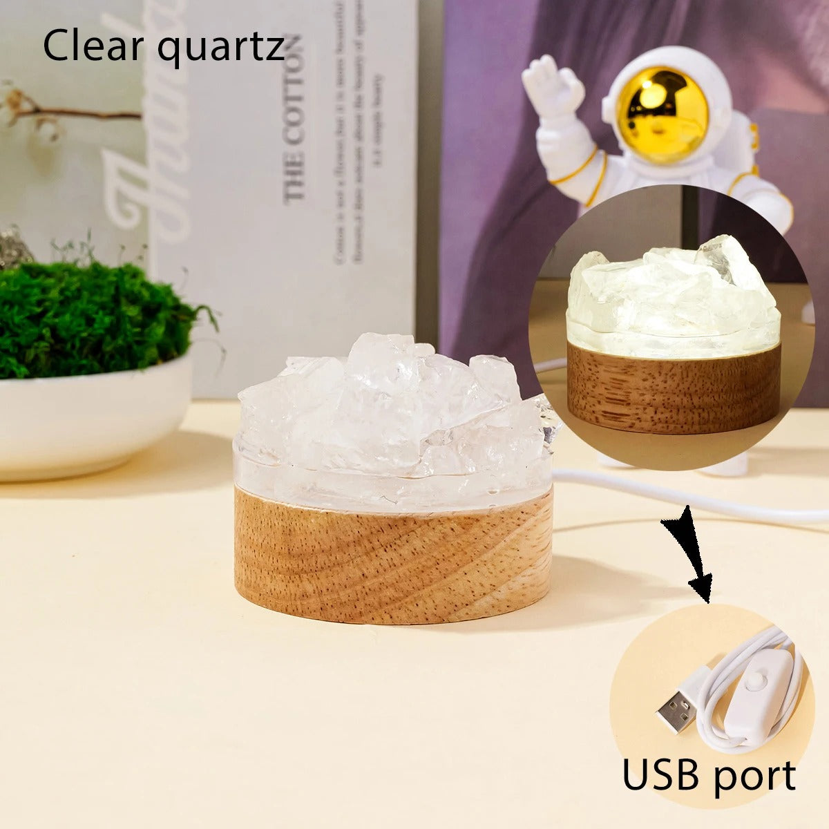 AuraStone Crystal Lamp